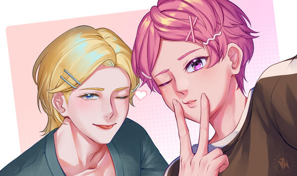 Simple shape background w/ halftone